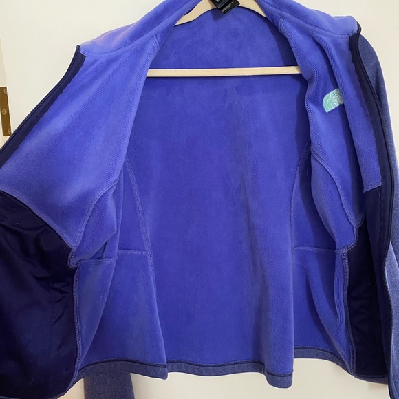 Women XL North Face Purple Jacket with Teal accents - Picture 4 of 9